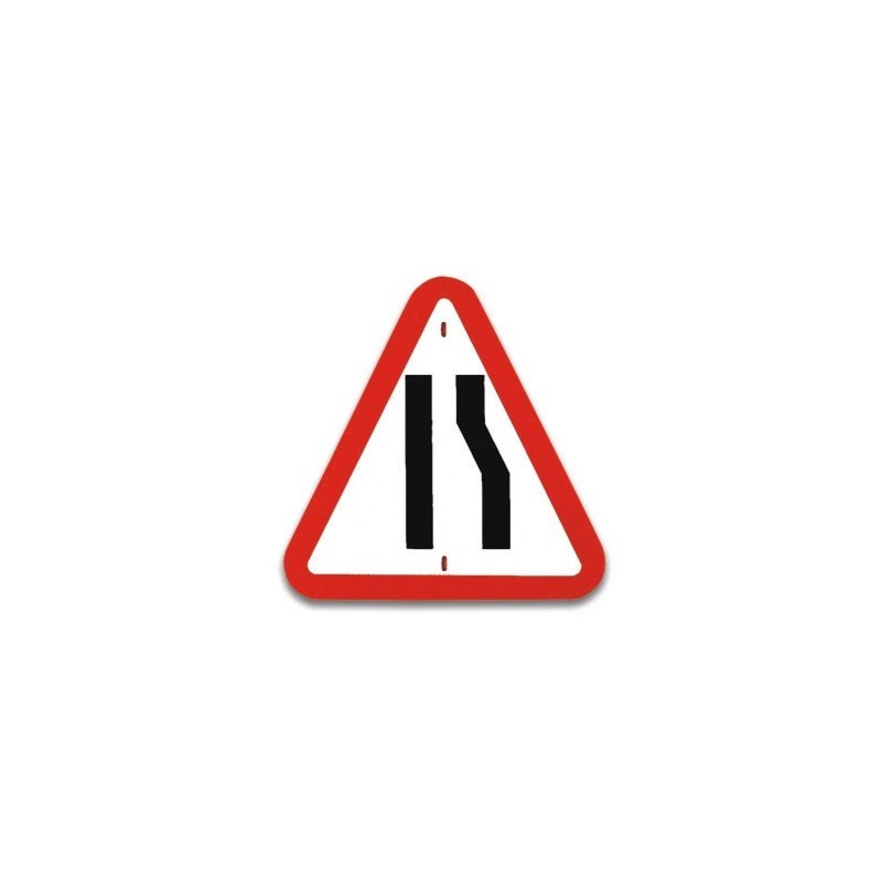 Traffic panel- Road Narrows