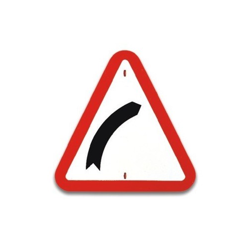 Traffic panel- Bend to right