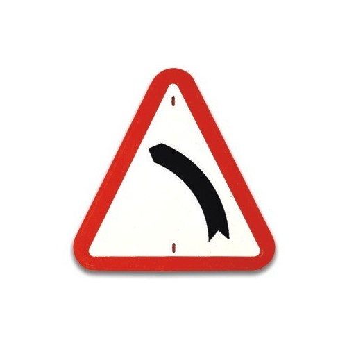 Traffic panel- Bend to left