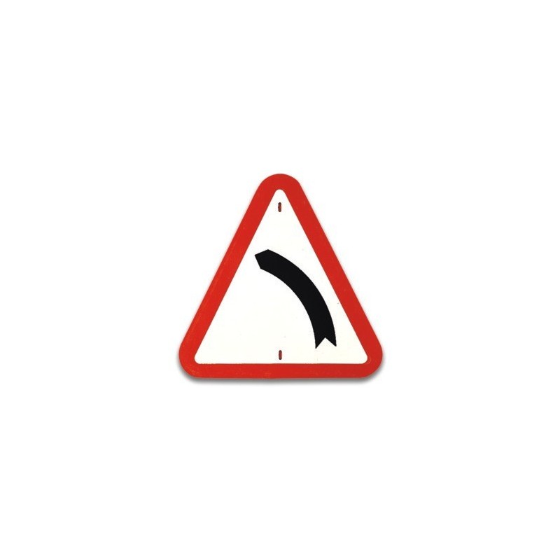 Traffic panel- Bend to left