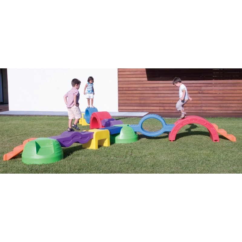 Recorrido Motriz Sensorial 7 Piezas – Circuito Modular Infantil