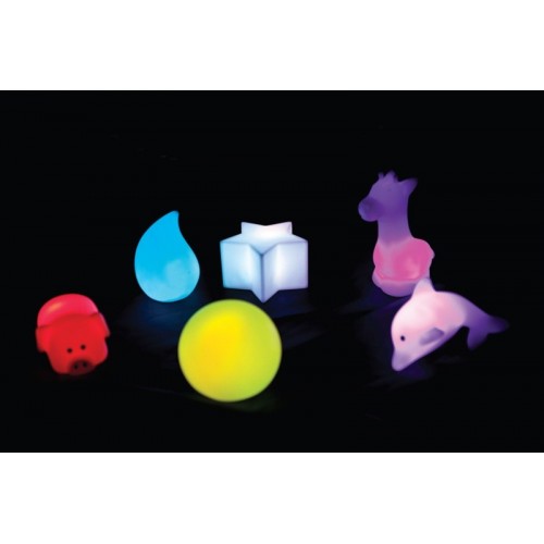 Set of 6 soft figures with light