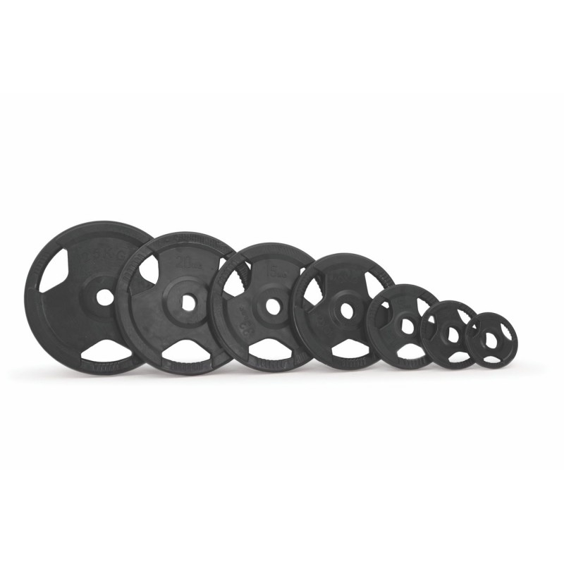 Black rubber olympic plate