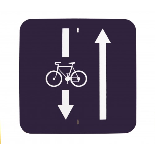 Traffic panel - Two way cycling transit