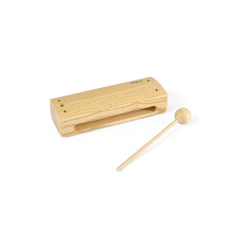 Chinese Drum Box in Beech Wood with Mallet – 17.5 x 6 x 4 cm