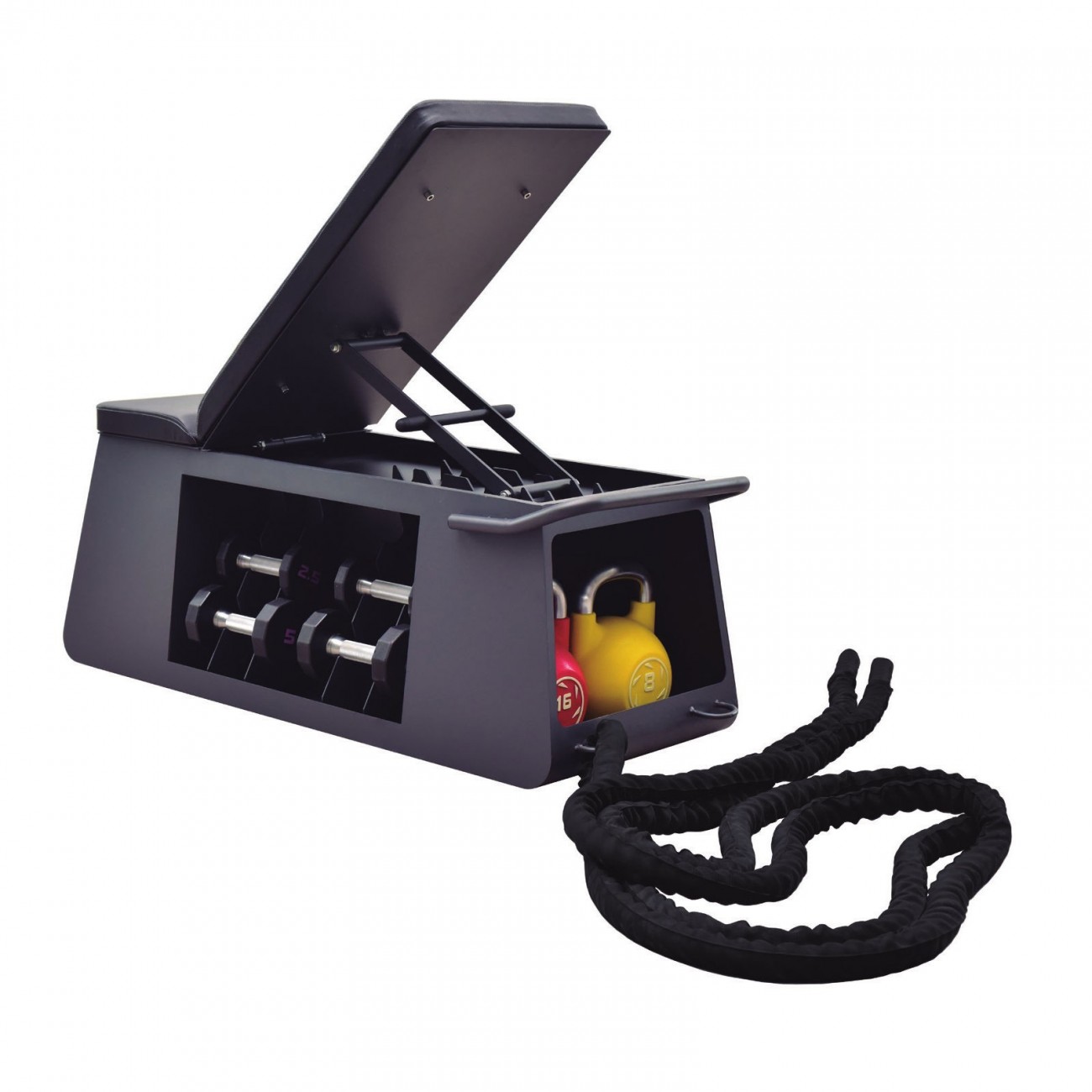 Banco con almacenamiento Trap Bench