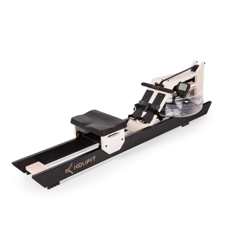 Koufit Hydro Rower (Oak Wood White-Black)