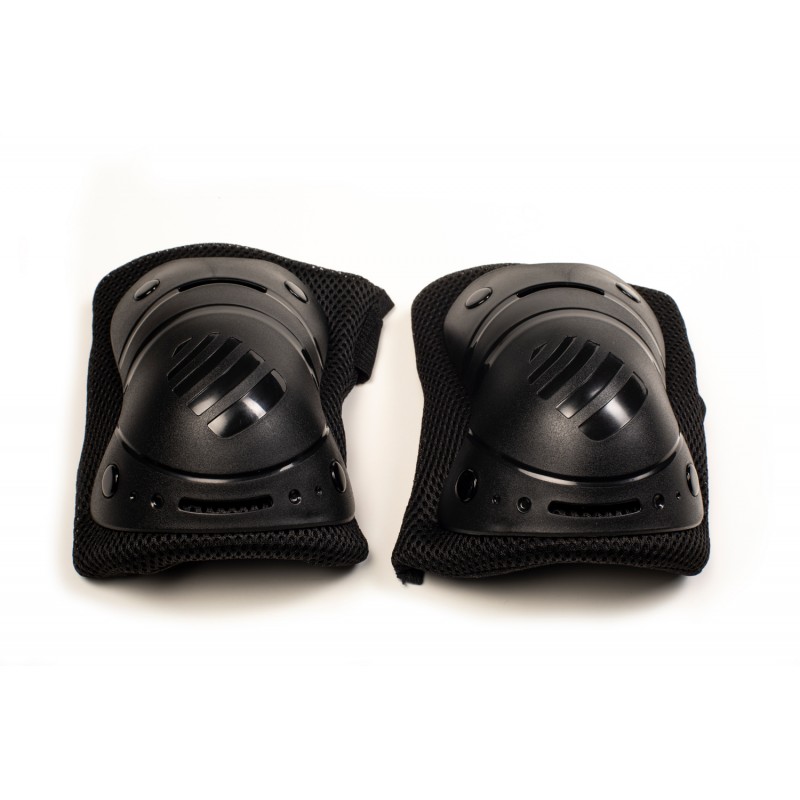 SENIOR SET KNEE-ELBOW-PROTECTORS (14 to 17 years old) black- Size L