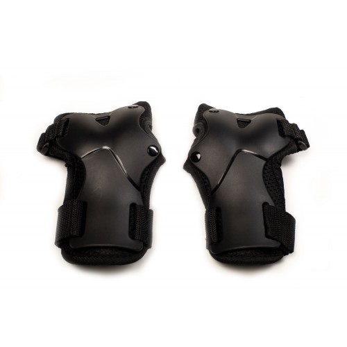 SENIOR SET KNEE-ELBOW-PROTECTORS (14 to 17 years old) black- Size L