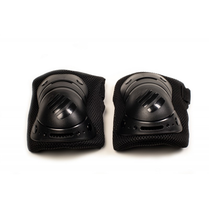 SENIOR SET KNEE-ELBOW-PROTECTORS (14 to 17 years old) black- Size L