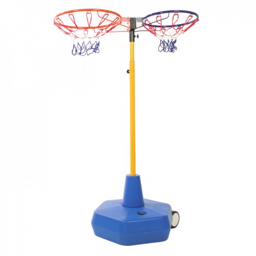 FootBasket Double Basket Set (1 Long Post + 1 Base + Double Hoop)