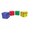 Coated foam dice 20 x 20 cm