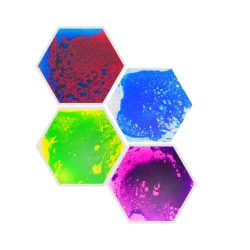 Hexagons Liquid Sensory Floor 4 Pieces of 330x286mm