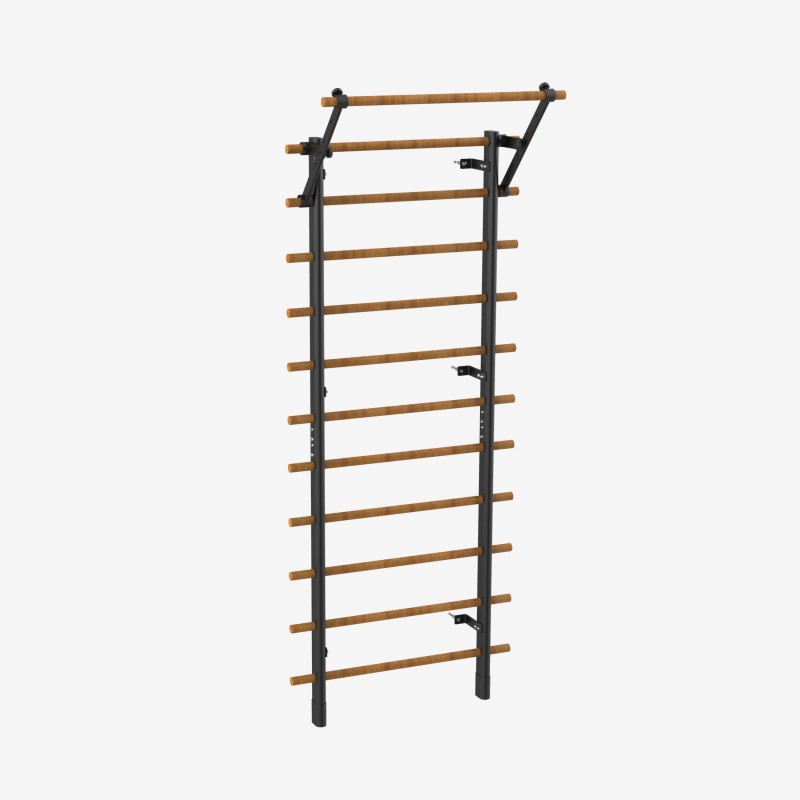 Black Metal espalier 240 cm + Chin-up bar