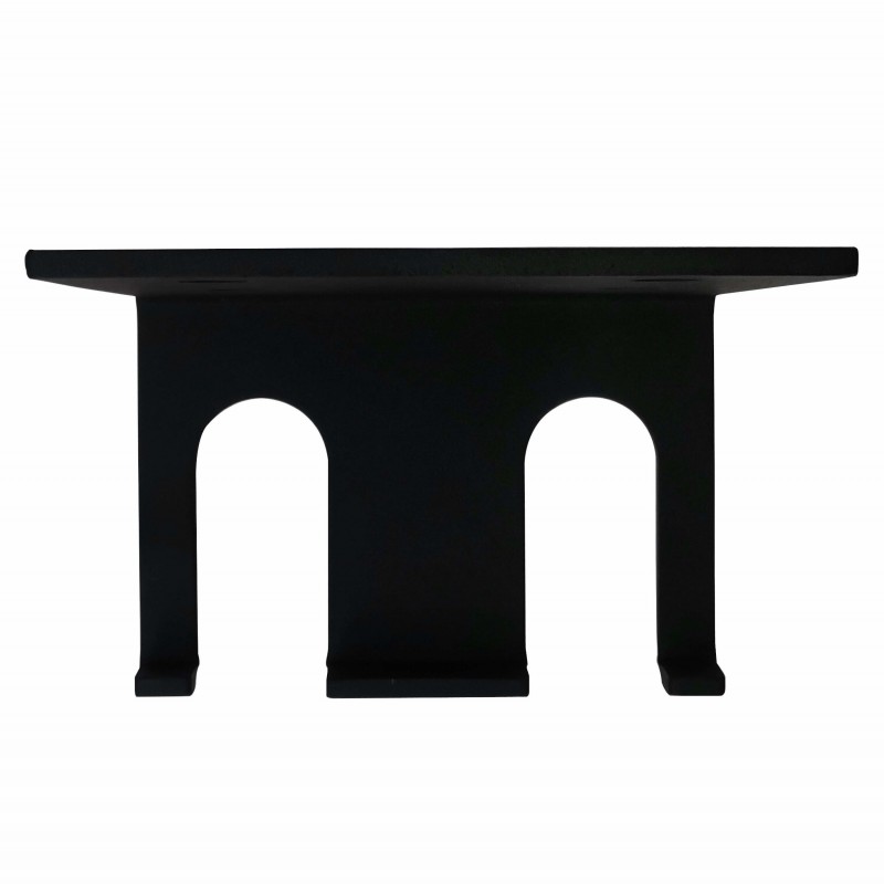 Vertical wall mount for two Olympic bars