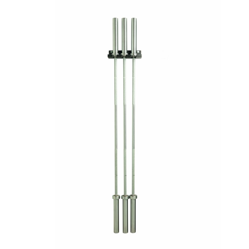 Vertical wall support for 3 Olympic bars