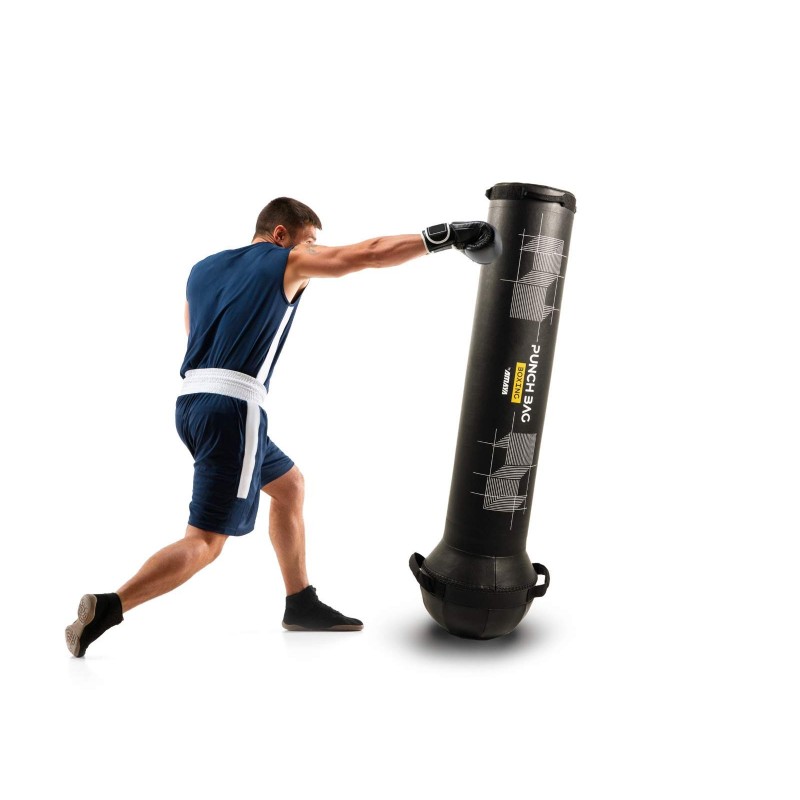 Tumbling boxing bag con base