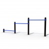 Outdoor Triple Push-Up Bar Structure