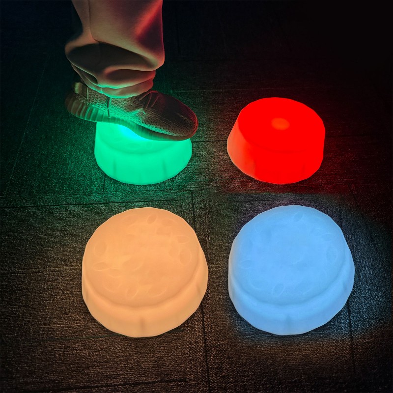 Bases Redondas con Iluminación LED – Set de 6