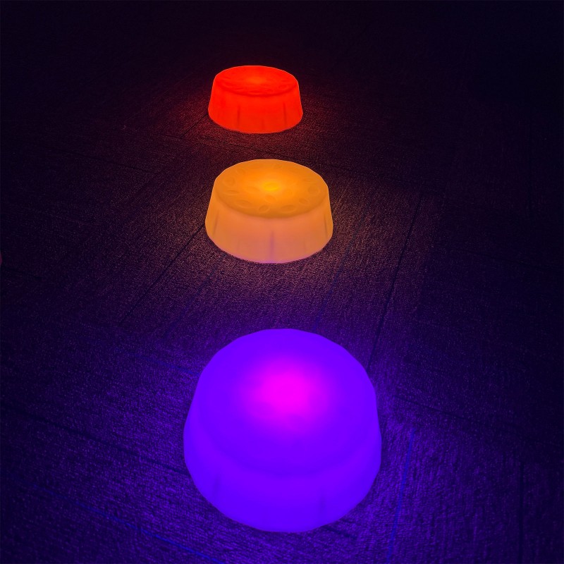 Bases Redondas con Iluminación LED – Set de 6