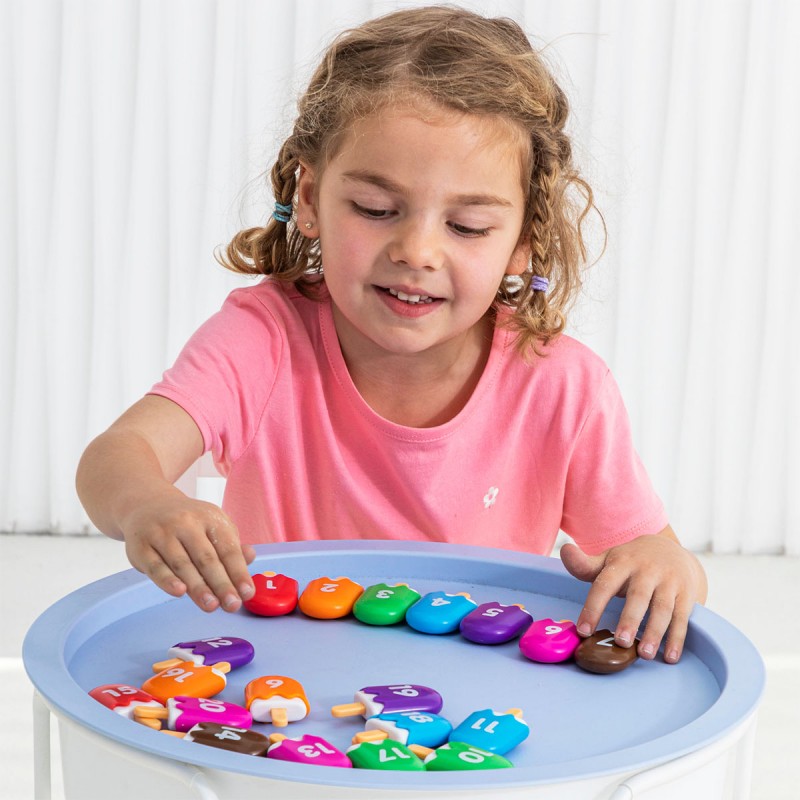 Numbers with ice cream figures