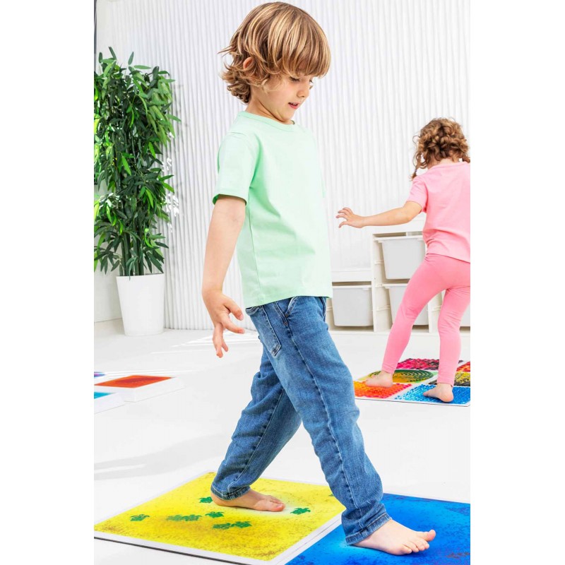 Suelo Sensorial Acuáticos Reflectivas UV – Pack de 4