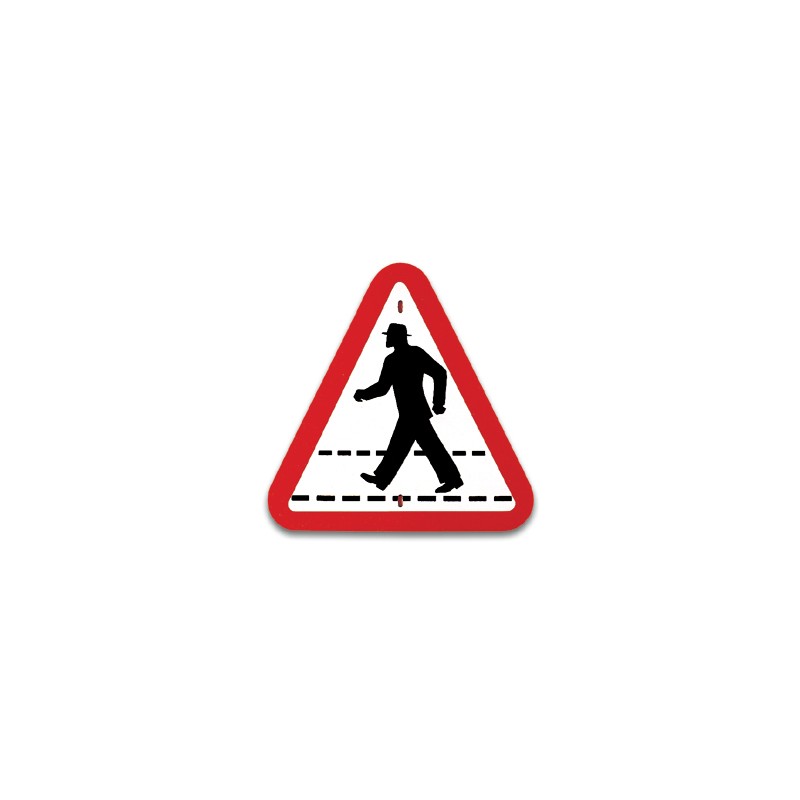 DANGER SIGN PEDESTRIAN CROSSING