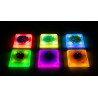 Bases Cuadradas con Líquido e Iluminación LED – Set de 6