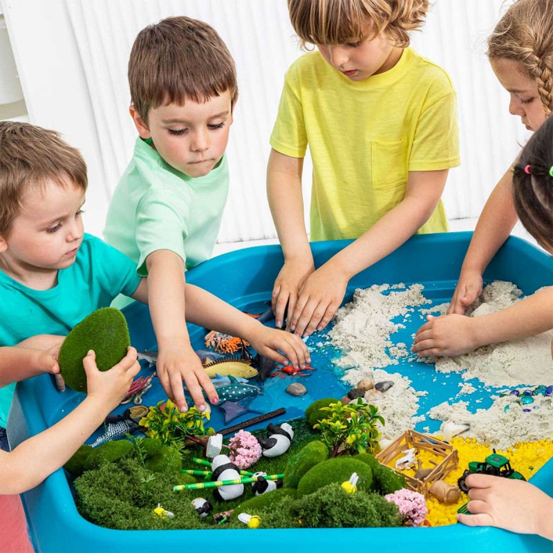 Bandeja sensorial Tuff Tray con soporte ajustable