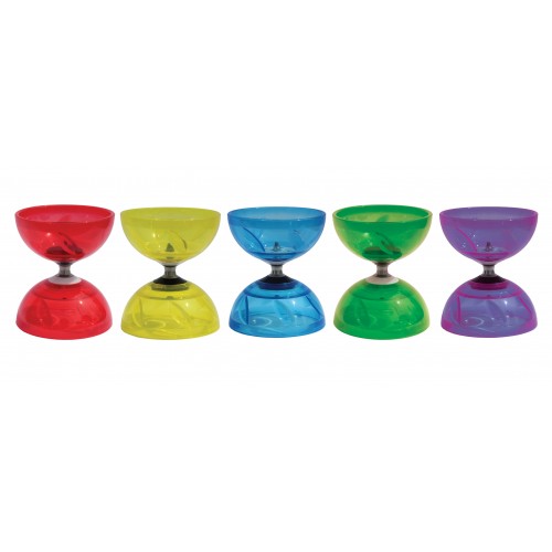 DIABOLO TRANSPARENTE Ø100 + PALO DE FIBRA Y DVD