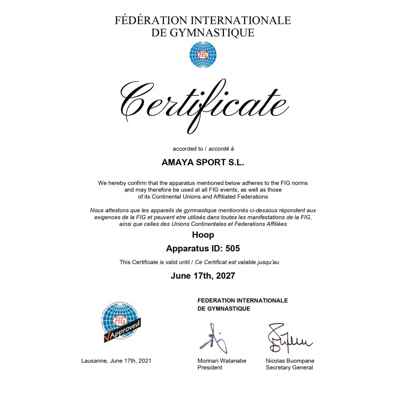 Aro Competición Fluor Gimansia Rítmica