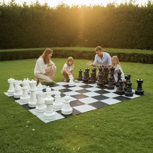 Chess And Checker Giant Board. In Nylon.