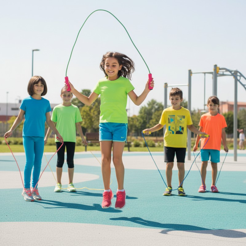 Skipping Rope with Foam Handles