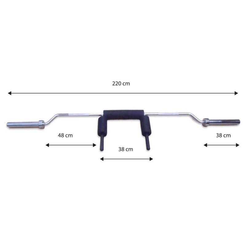 Safety squat bar