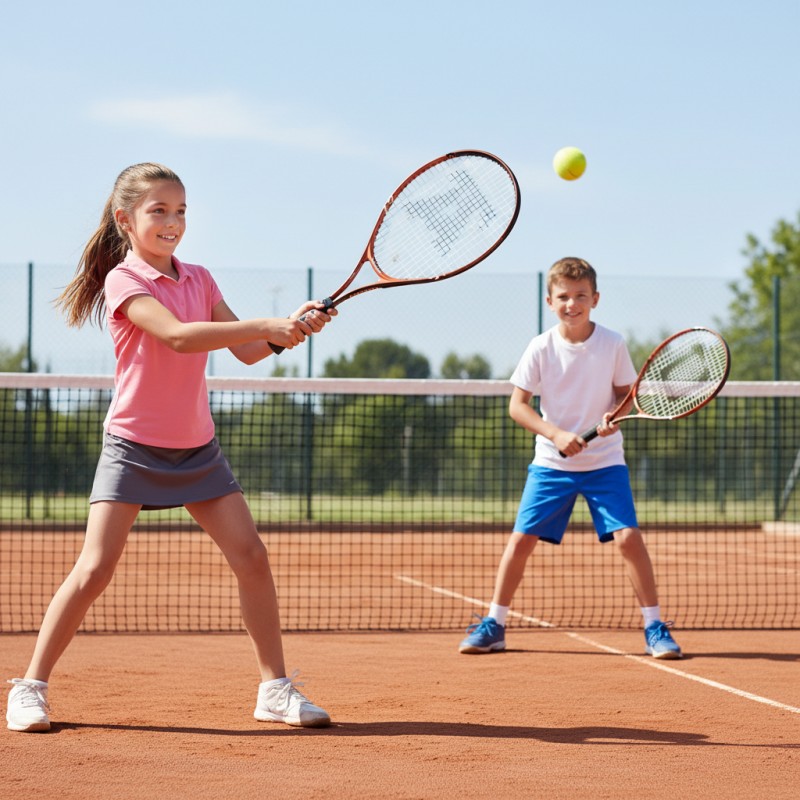 Senior School Tennis Racket 63 cm | Aluminum with Half Cover