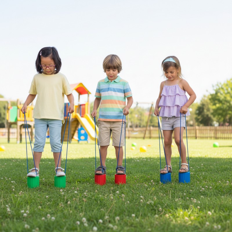 Low Stilts Set – 20 Pairs – Assorted Colors