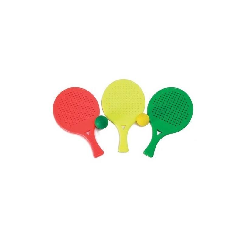 Set of 24 Lightweight Beach Paddle Games (2 Rackets + Ball)