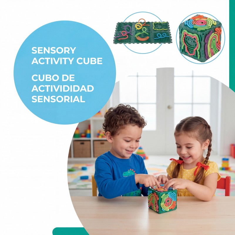 Sensory Activity Cube Cognitive Development Toy Kids