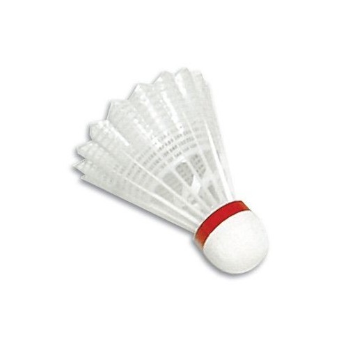 Vynil badminton shutlecock. Red colour. Fast speed.