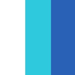 4. Blue/Turquoise/White