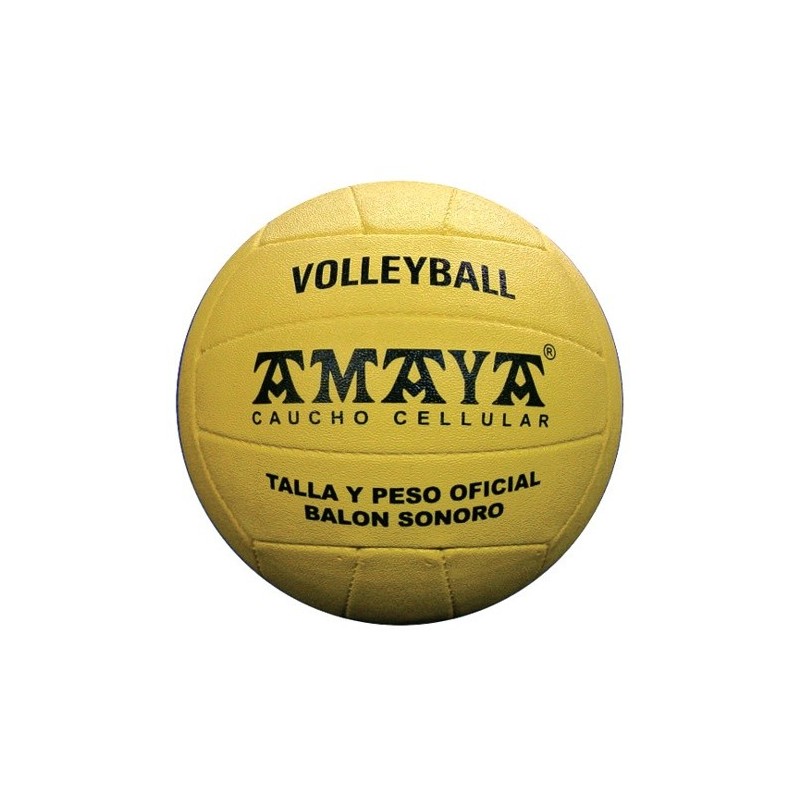 Sonorous cellular rubber volley ball