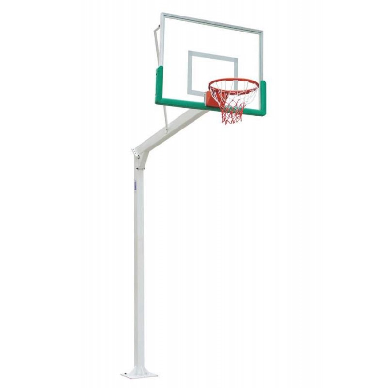 Basketball set with tempered glass backboards, hoop and nets