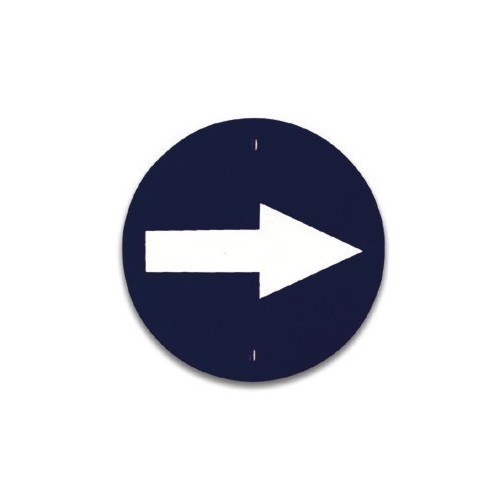 Traffic panel- prescribed right or left direction