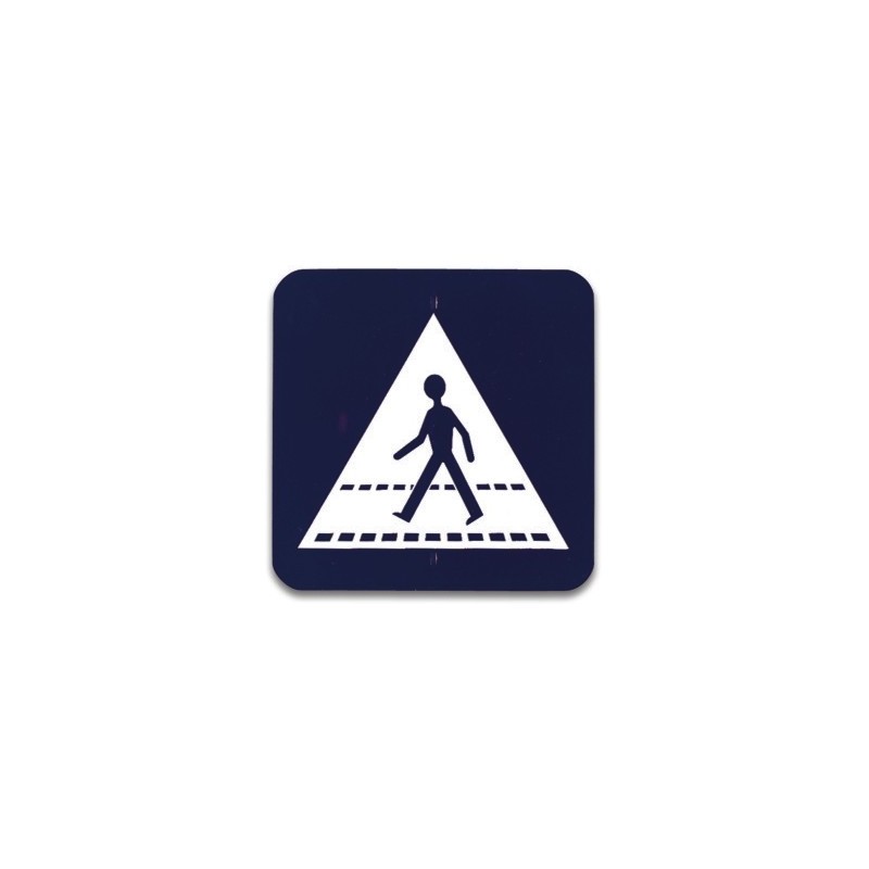 Traffic panel- Pedestrian crossing ahead