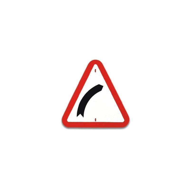 Traffic panel- Bend to right