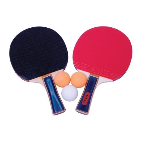 Set 2 tennis table rackets M1002 1 star + 3 initiating balls.