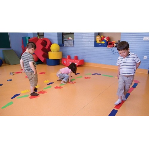 Manos de caucho Marcadores de Manos para Suelo – Set 20 Piezas Infantil
