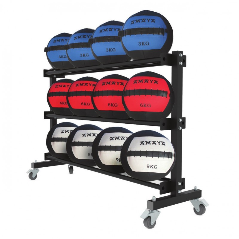 Mobile shelving for medicine balls (3 Floors)