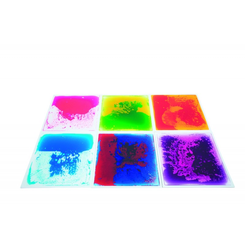Small sensory liquid floor tiles