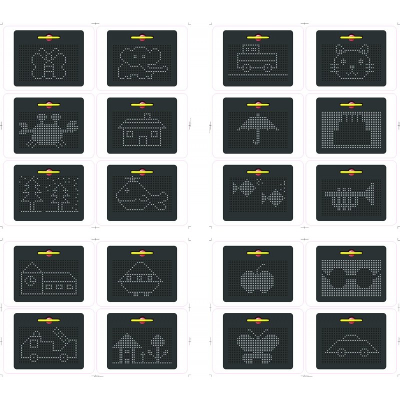 MAGNETIC PAD + 10 CARDS